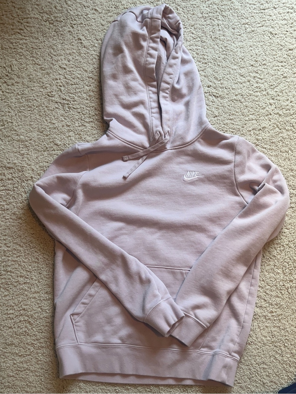 Nike Women's Light Dusty Pink Hooded Pullover size small